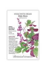 Botanical Interests Ruby Moon Hyacinth Bean Seeds