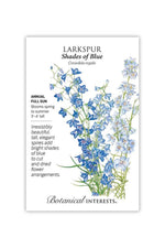 Botanical Interests Shades of Blue Larkspur Seeds