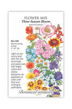 Botanical Interests Three-Season Bloom Flower Mix Seeds
