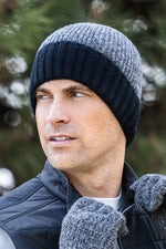 Britt's Knits Men's Birchwood Beanie Navy