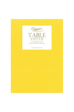 Caspari Paper Linen Solid Yellow Tablecover 5.2' X 8.2'