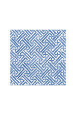 Caspari Fretwork Blue Cocktail Napkins