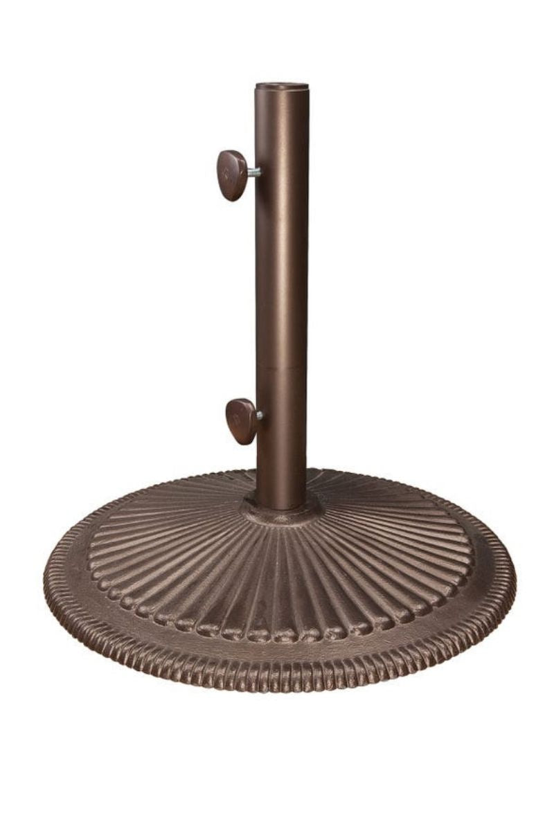 86 lbs. brown patio umbrella base with hidden wheels Treasure Garden 11 ft Octagonal Outdoor (High-Perform whether placed under a patio table or used as a freestanding shade solution 8' x 11' Rectangle No-Tilt
