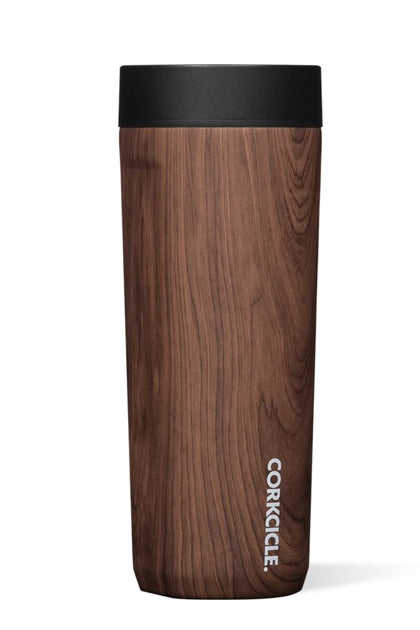 Corkcicle 17 oz Commuter Cup Walnut Wood