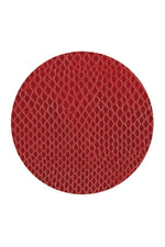 Caspari Snakeskin Crimson Felt-Backed Coaster