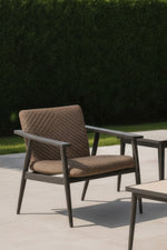 Alfresco Newport Deep Seating Lounge Chair with Cushion Java Sabbie