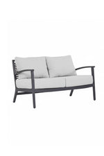Alfresco Ramblas Deep Seating Love Seat with Cushion 53"x32" Raven