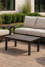 Alfresco Santa Barbara Rectangle Coffee Table 44"x24" Aluminum Slate