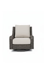 Alfresco Skytop Swivel Lounge Chair with Cushion Sunbrella Cast Silver