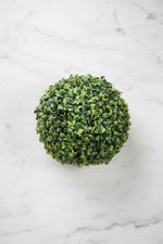 Faux Boxwood Orb 8.5" Green
