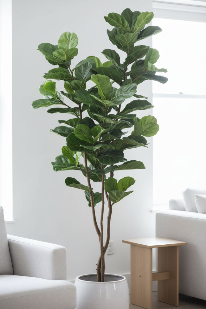 Faux Fiddleleaf Fig Tree Potted 90.5