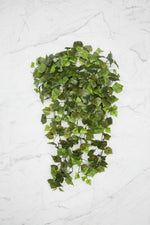 Faux Mini Grape Leaf Hanging Bush 23" Green Rust