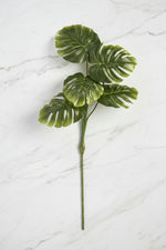 Faux Split Leaf Philodendron Plant 13" Green