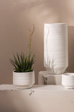 Andrade Pot 10"x8" White