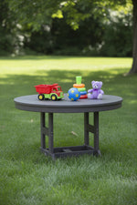 Berlin Gardens Kids Round Dining Table 38" Smoke Gray