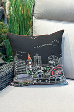 Chicago Skyline Embroidered Artistry Night Pillow