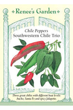 Renee's Garden Chile Peppers Southwestern Chile Trio Seeds