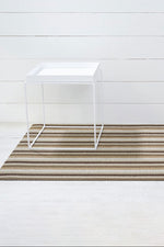 Chilewich Even Stripe Shag Big Mat 36"x60" Mocha