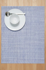 Chilewich Mini Basketweave Placemat Rectangle 14"x19" Periwinkle