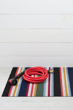 Chilewich Shuffle Stripe Shag Utility Mat 24"x36" Petunia