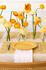 Chilewich x Meri Meri Marigold Scallop Placemat 13.5"x18.5" Yellow