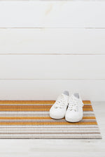 Chilewich Horizon Stripe Shag Door Mat 18"x28" Desert