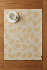 Chilewich Lemon Leaves Placemat Rectangle 14"x19" Goldenrod