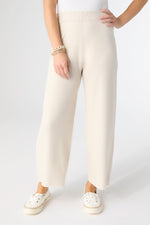 Lightweight Heavenly Luxe Crop Bottom Pants S/M Oatmeal