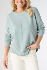 Lightweight Heavenly Luxe Long Sleeve Sweater S/M Sage Wisdom