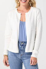 Lightweight Heavenly-Luxe Short Open Cardigan S/M Bright White