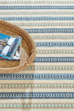 Dash & Albert Long Slade Handwoven Cotton Rug 3'x5' Indigo