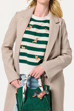 Shiraleah Doggies Relax Sweatshirt MD Green