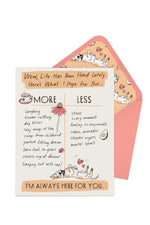 Em & Friends Julia Rothman Empathy More/Less Card