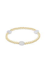 enewton Admire Gem 3mm Gold Bracelet Aquamarine