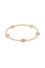 enewton Admire Small Gem 2mm Gold Bracelet Pink Opal