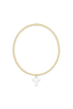 enewton Classic Gold 2mm Bracelet Blessed Crystal Charm