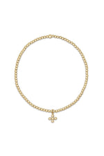 enewton Classic Gold 2mm Bracelet Beaded Signature Cross