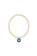 enewton Classic Gold 3mm Bracelet with Reflection Charm 12