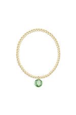 enewton Classic Gold 3mm Bracelet with Reflection Charm 08