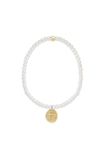 enewton Classic Pearl 3mm Bracelet Inspire Small Gold Disc