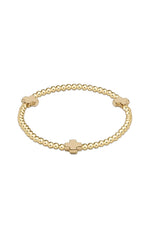 enewton Signature Cross 3mm Gold Bracelet Gold