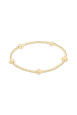 enewton Signature Cross Small 2mm Gold Bracelet