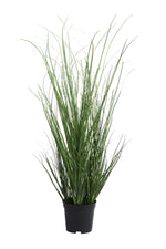 Faux Grass Plant in Planter Green