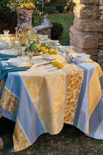 Garnier-Thiebaut Mille Citrons Coated Tablecloth Provence