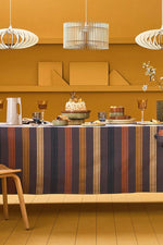 Garnier-Thiebaut Mille Bambous Coated Tablecloth Onyx