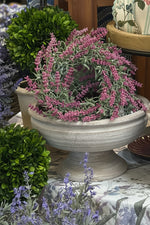 Faux Lavender Mini Wreath Candle Ring 10"