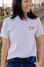 Life Is Better With Goats Tee Large Orchid