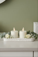 Luminara Indoor Tealights 2" Set of 2 Ivory