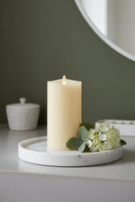 Luminara Indoor Pilar Candle 3" x 6.5" Ivory Wax