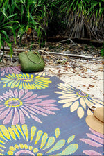 Border Concepts Daisy Outdoor 4'x6' Mat Violet